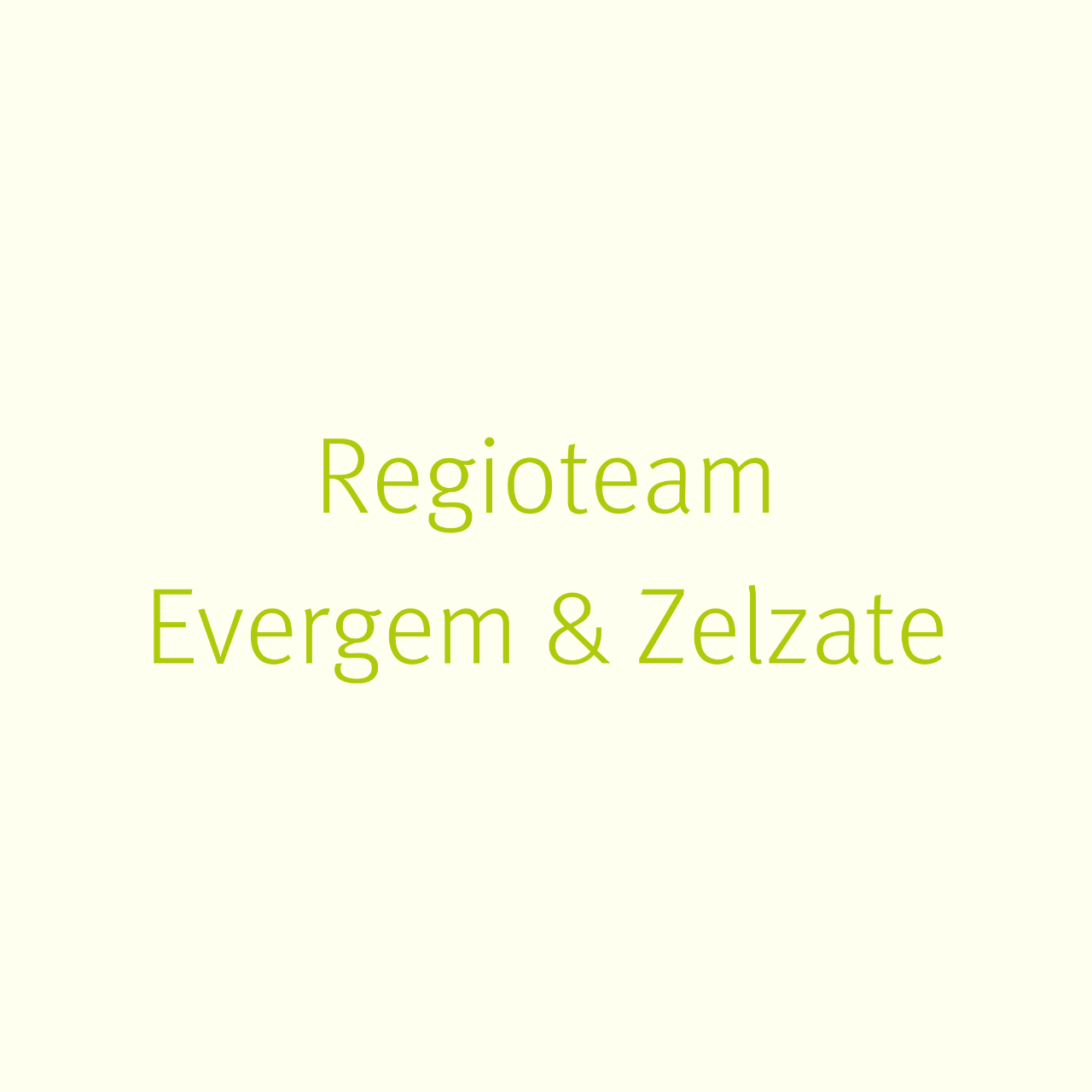 Regioteam Evergem en Zelzate