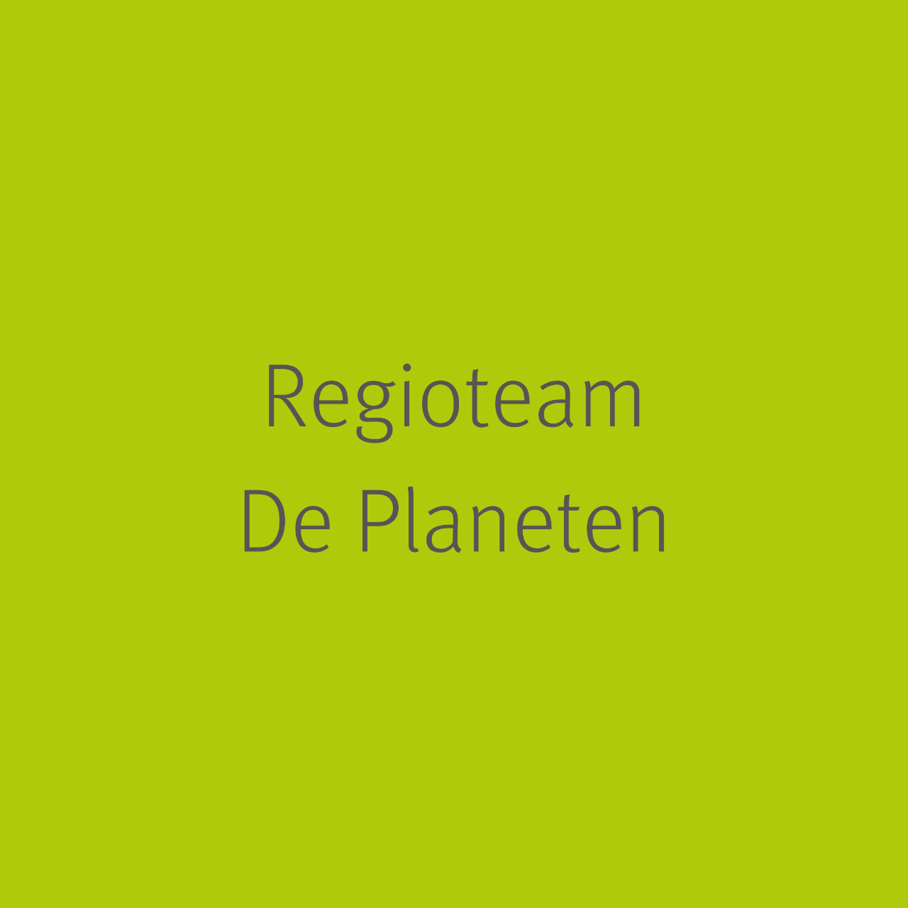 Regioteam De Planeten