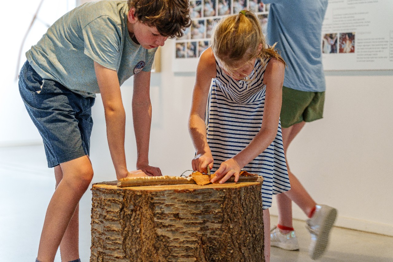Archeocentrum met kinderen
