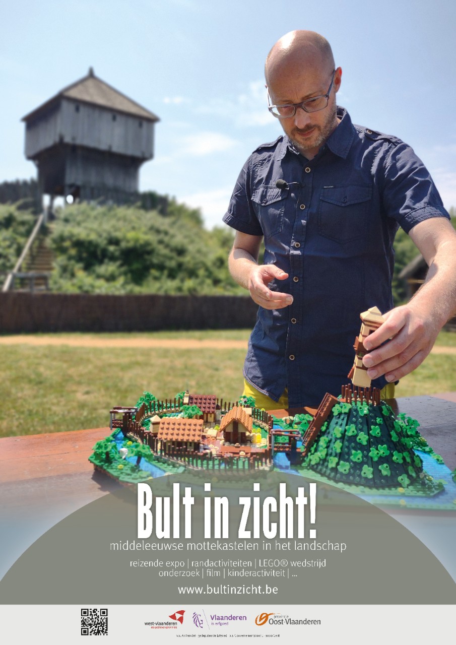 Bult in zicht, man maakt prehistorisch dorp na in lego