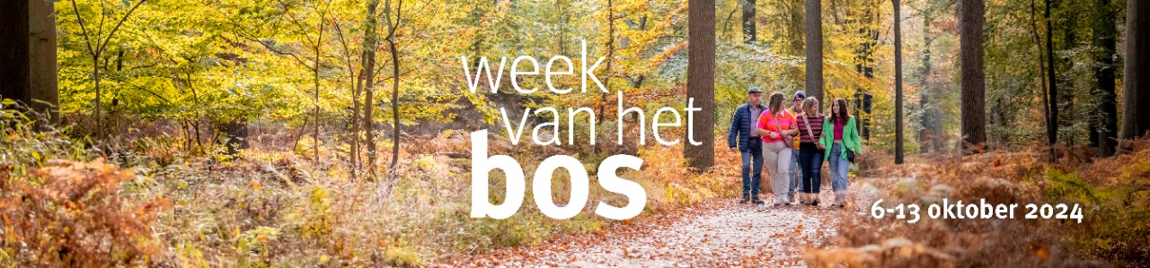 banner week van het bos 6 tot 13 oktober 2024