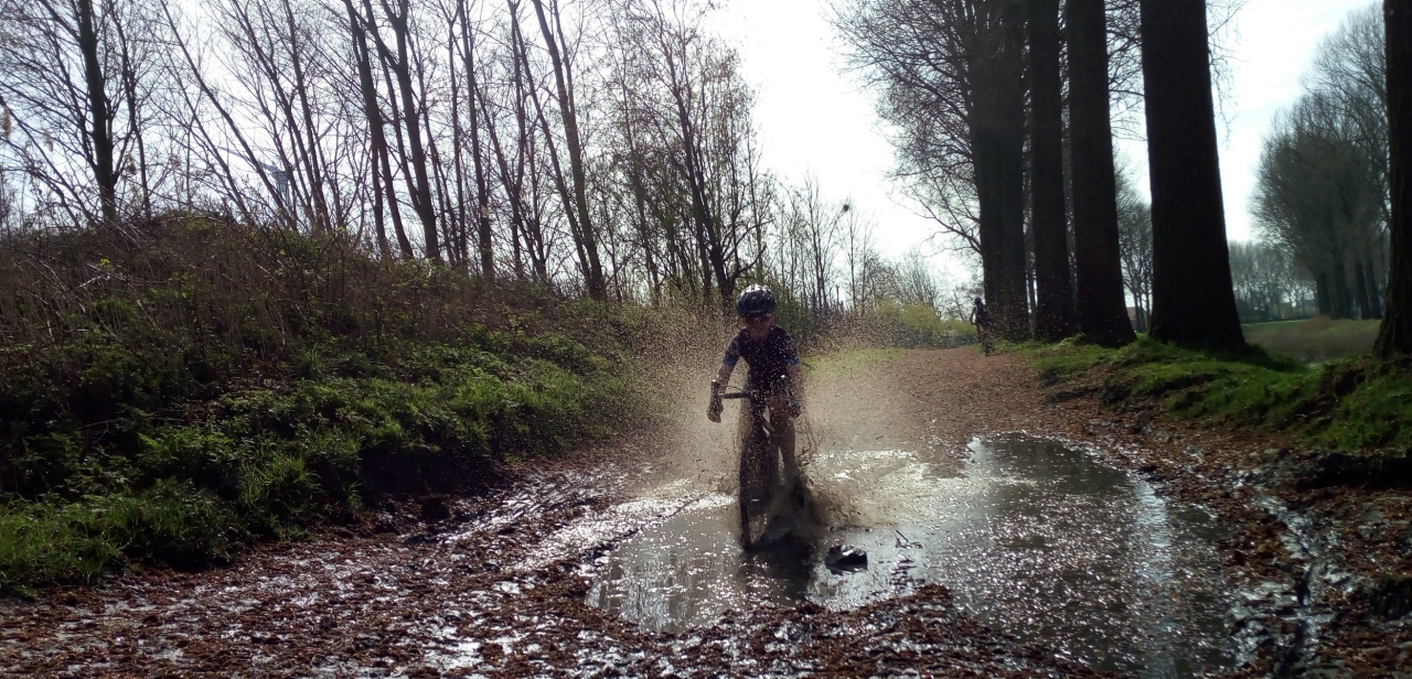Mountainbiken in de winter